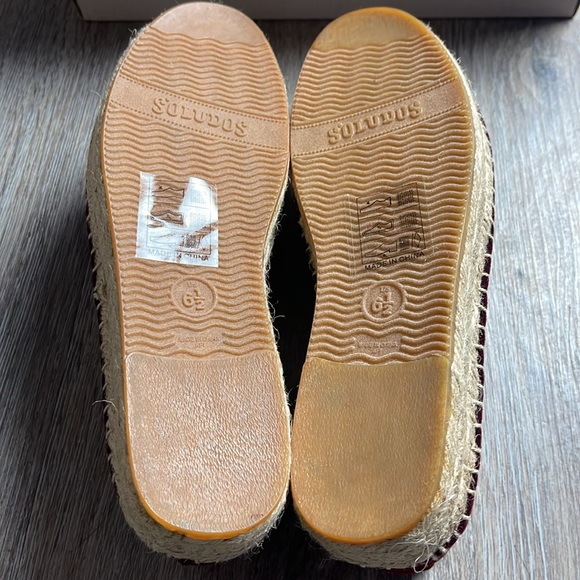 Soludos Velvet Platform Smoking Slipper Size 6.5 - Picture 8 of 10